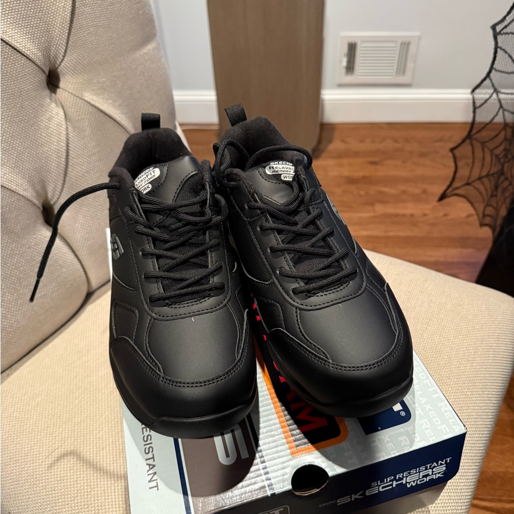Skechers Men's Black Slip-Ons
